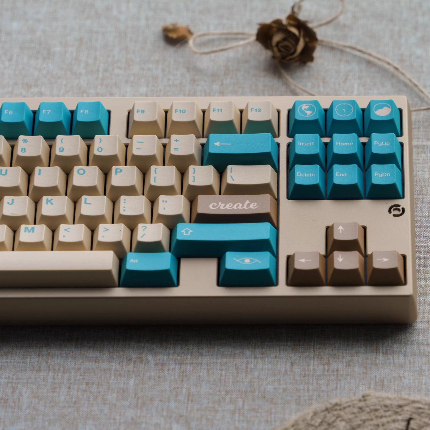 GMK Earth Tones Keycap Set, Cherry Profile, PBT Dye Sub Key Cap
