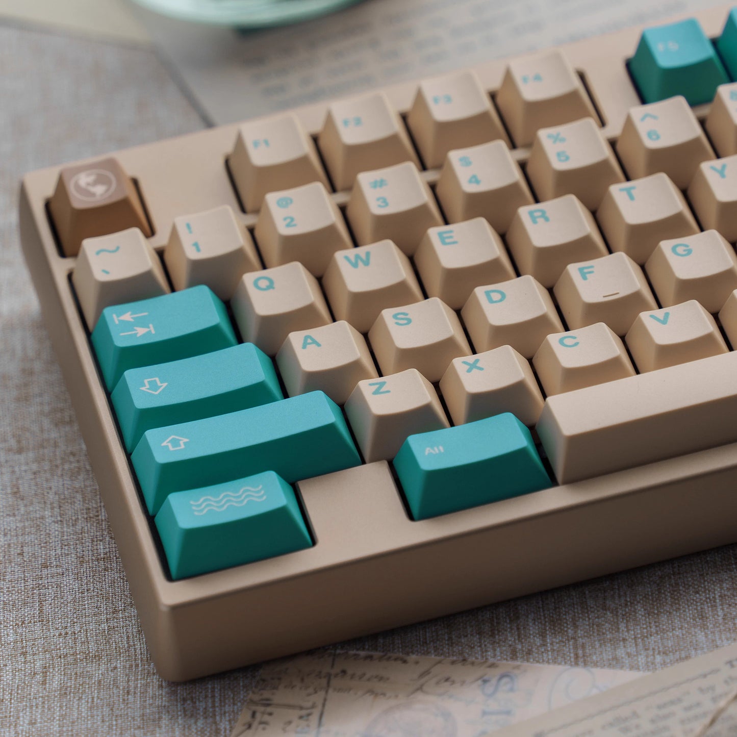 GMK Earth Tones Keycap Set, Cherry Profile, PBT Dye Sub Key Cap