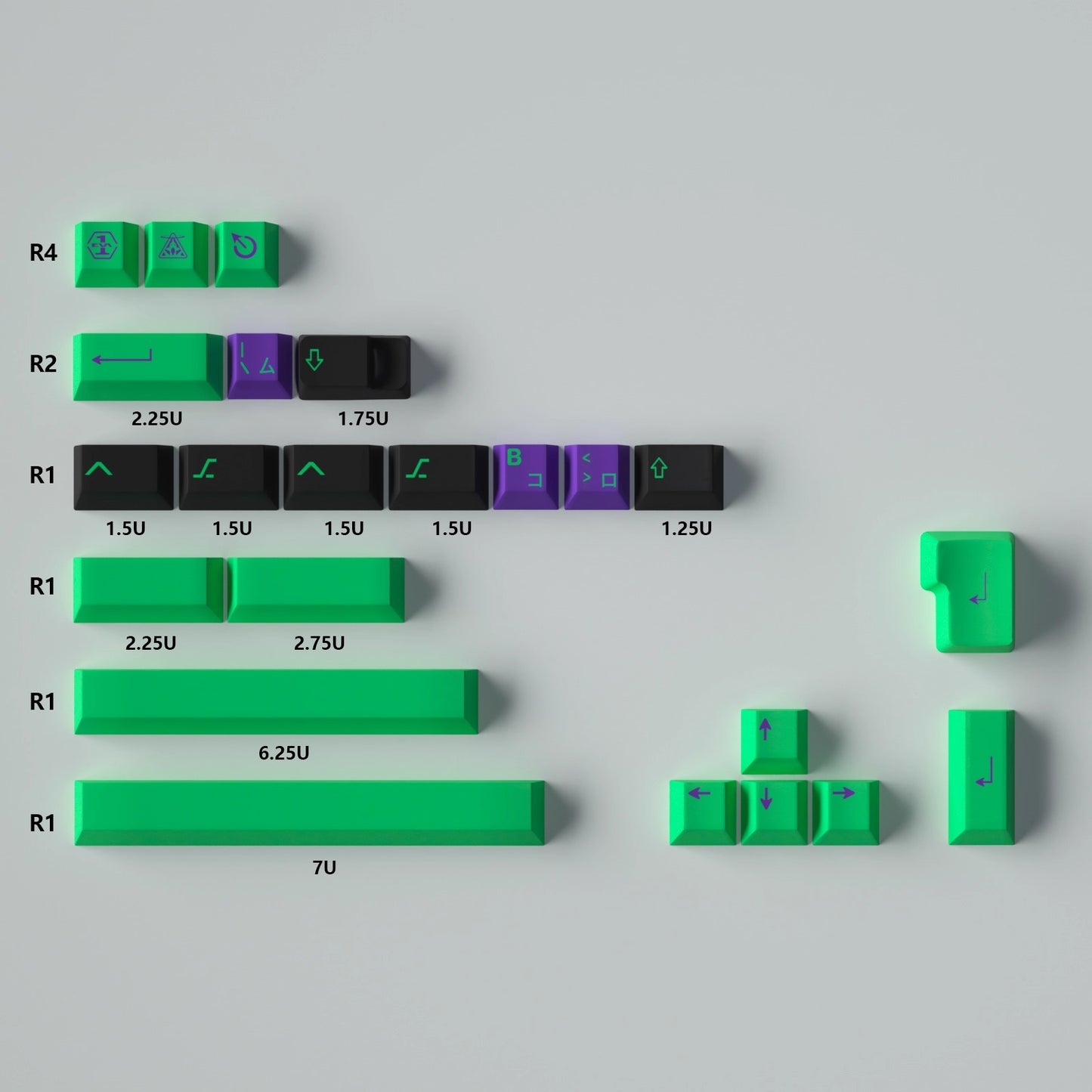 GMK EVA Keycap Set, Cherry Profile, PBT Dye Sub Key Cap