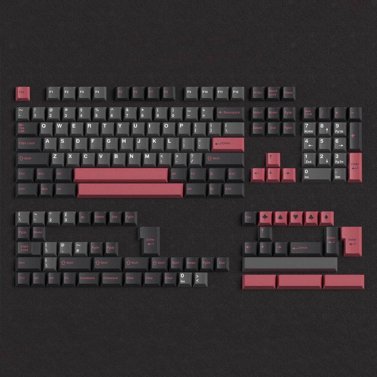 GMK Evil Dolch Keycap Set, Cherry Profile, Double Shot ABS Key Cap