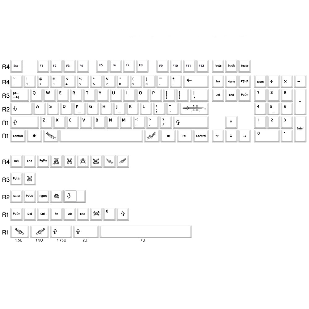 GMK Honor Keycap Set, Cherry Profile, Dye Sub PBT Key Cap