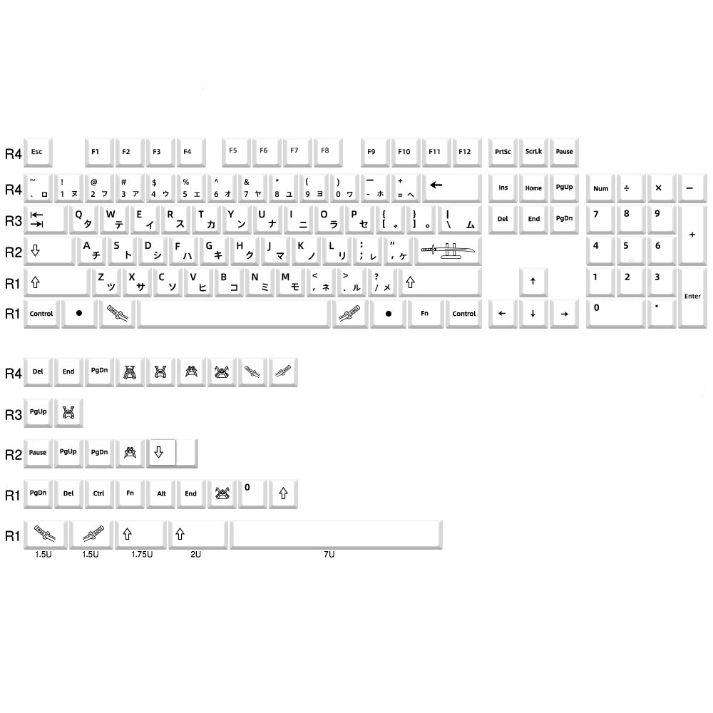 GMK Honor Keycap Set, Cherry Profile, Dye Sub PBT Key Cap
