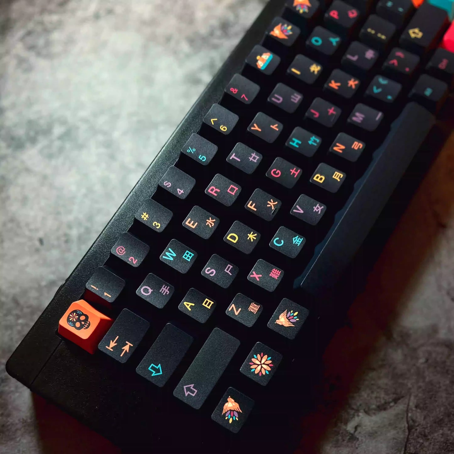 GMK Mictlan Keycap Set, Cherry Profile, PBT Dye Sub Key Cap