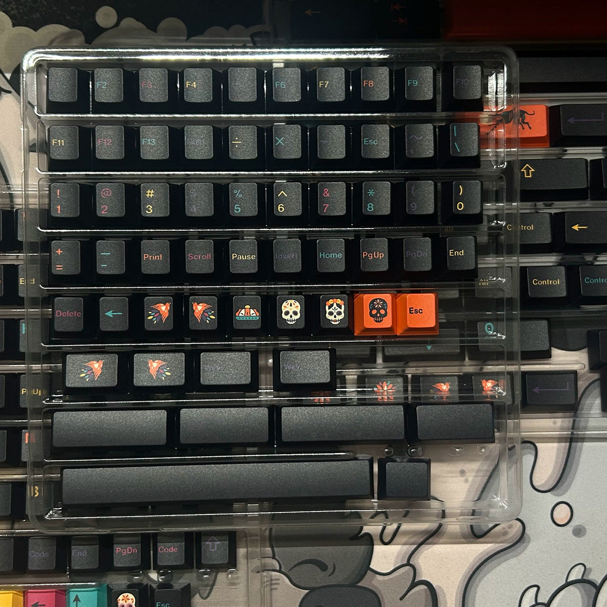 GMK Mictlan Keycap Set, Cherry Profile, PBT Dye Sub Key Cap