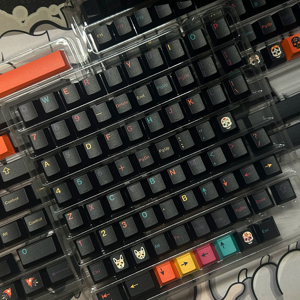 GMK Mictlan Keycap Set, Cherry Profile, PBT Dye Sub Key Cap