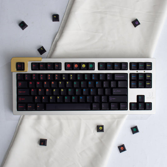 GMK Midnight Rainbow Keycap Set, Cherry Profile, PBT Dye Sub Key Cap