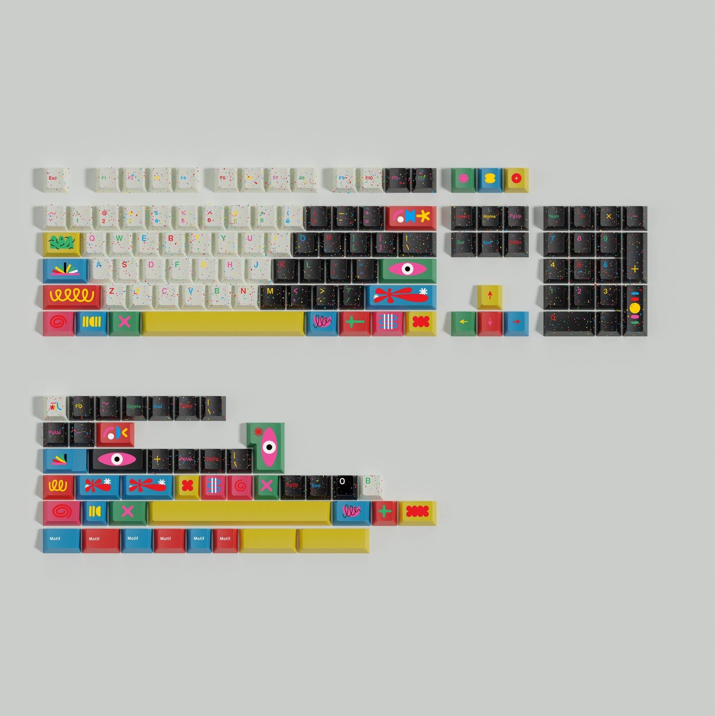 GMK Motif Keycap Set, Cherry Profile, Dye Sub PBT Key Cap