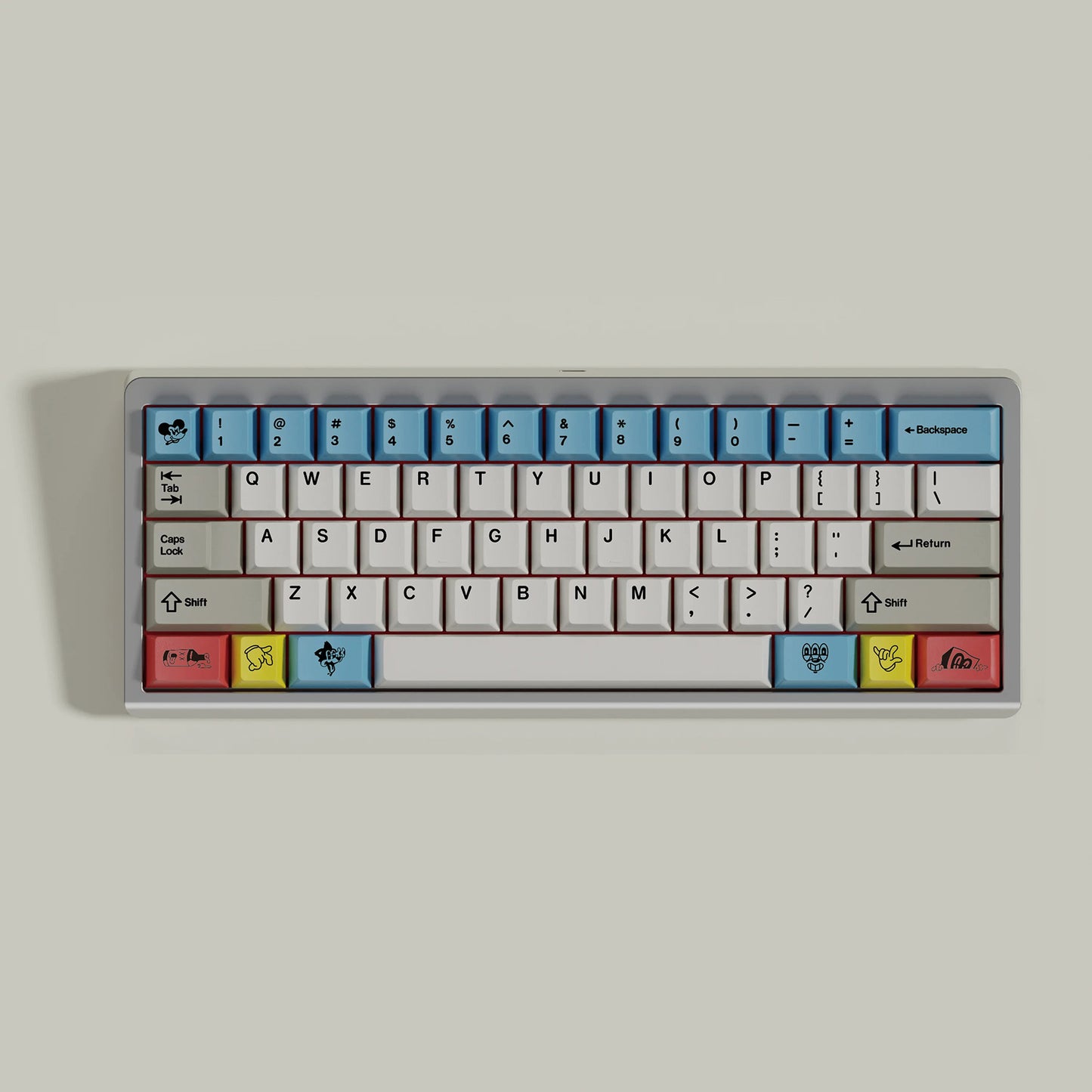 GMK Rubrehose Keycap Set, Cherry Profile, Dye Sub PBT Key Cap