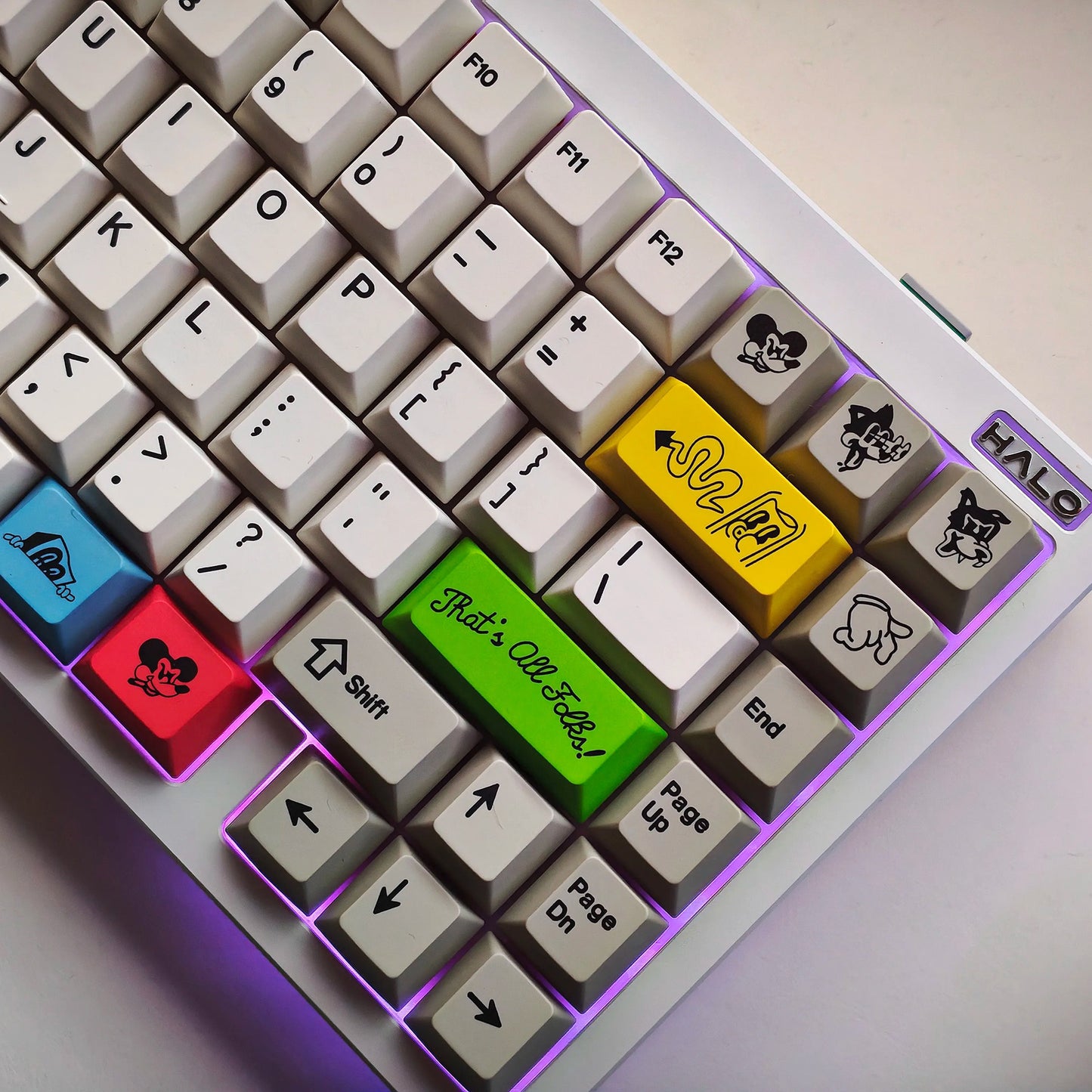 GMK Rubrehose Keycap Set, Cherry Profile, Dye Sub PBT Key Cap