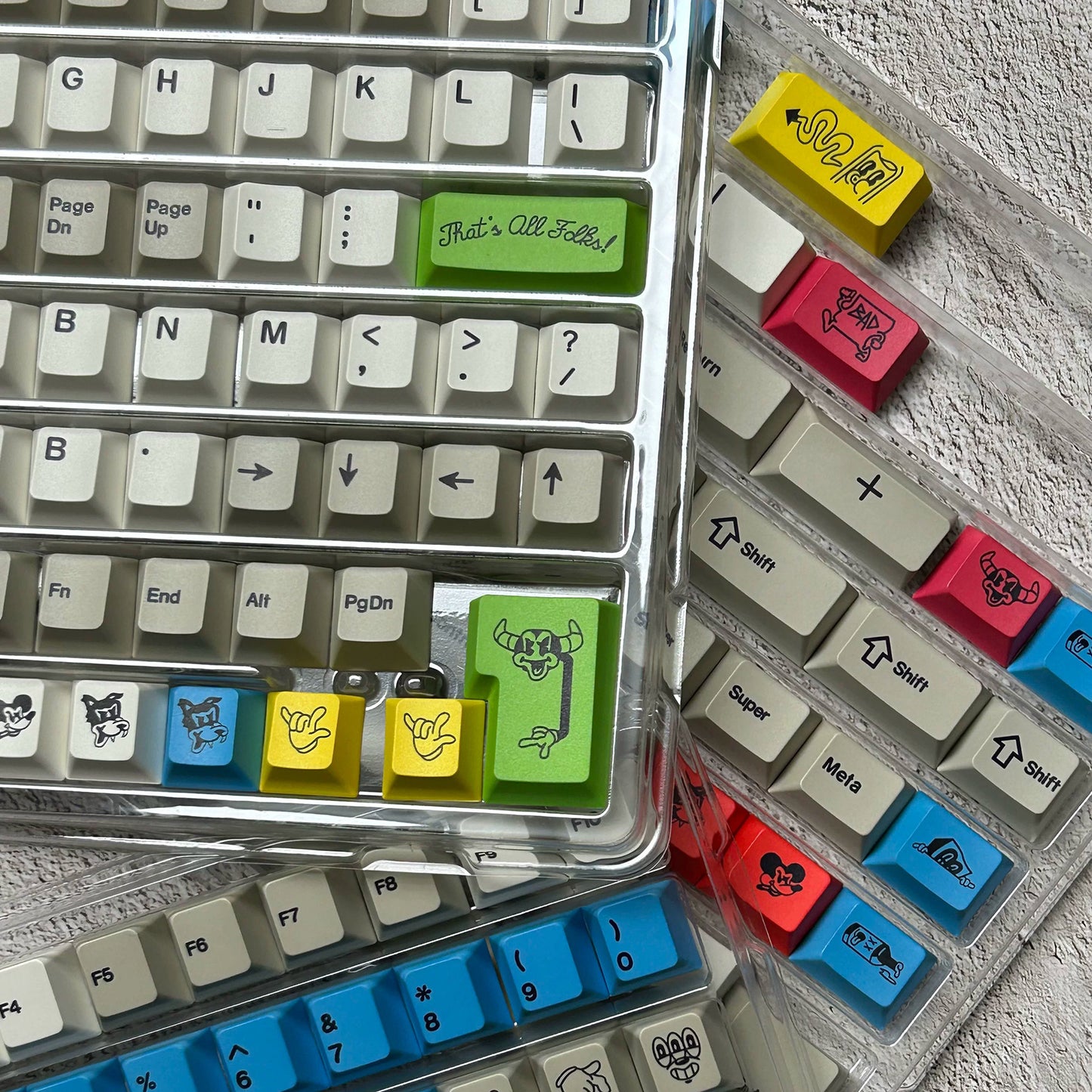 GMK Rubrehose Keycap Set, Cherry Profile, Dye Sub PBT Key Cap