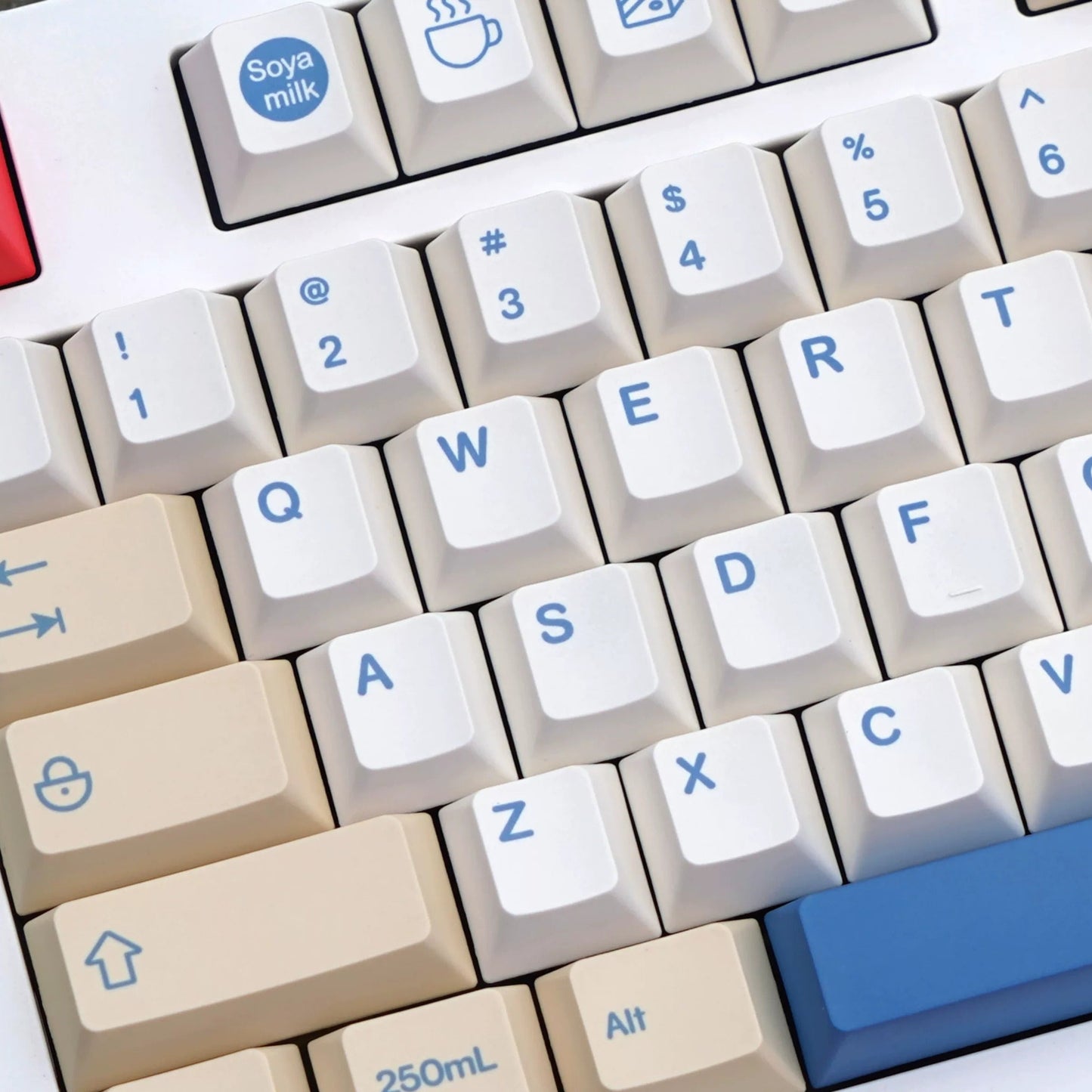 GMK Soyamilk Keycap Set, Cherry Profile, Dye Sub PBT Key Cap