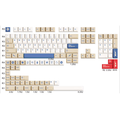 GMK Soyamilk Keycap Set, Cherry Profile, Dye Sub PBT Key Cap