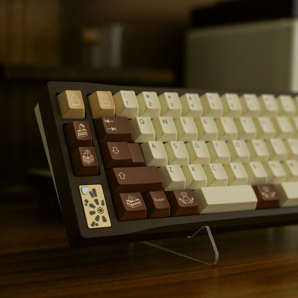 GMK Tiramisu Keycap Set, Cherry Profile, PBT Dye Sub Key Cap