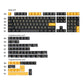 Gold on Black Keycap Set, Cherry Profile, Double Shot PBT Key Cap