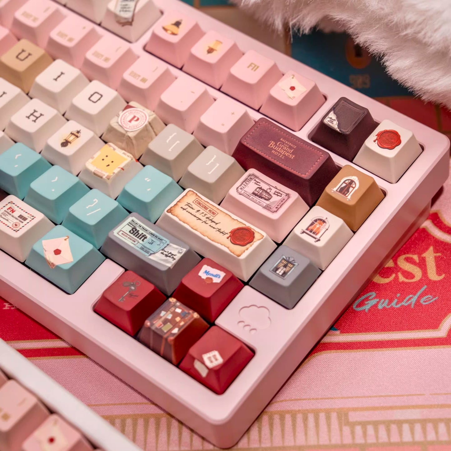 The Grand Budapest Keycap Set, Cherry Profile, Dye Sub PBT Key Cap