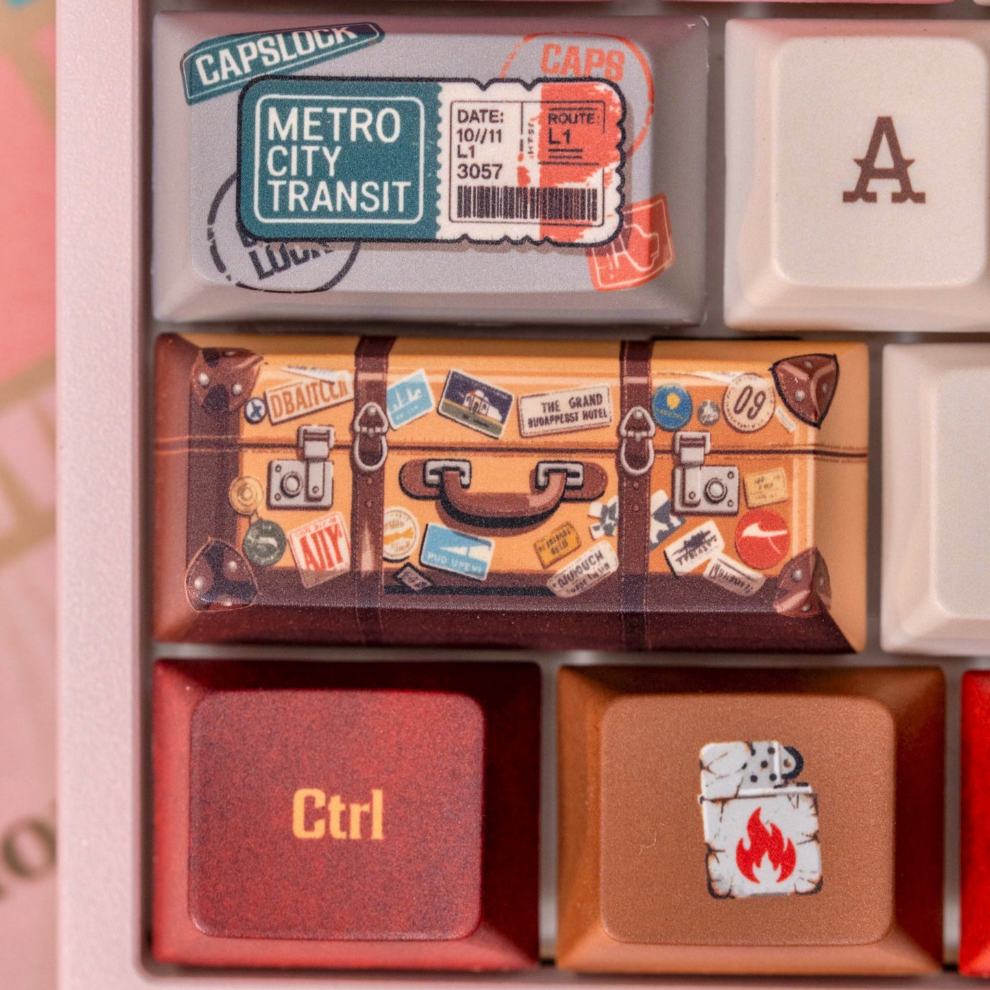 The Grand Budapest Keycap Set, Cherry Profile, Dye Sub PBT Key Cap
