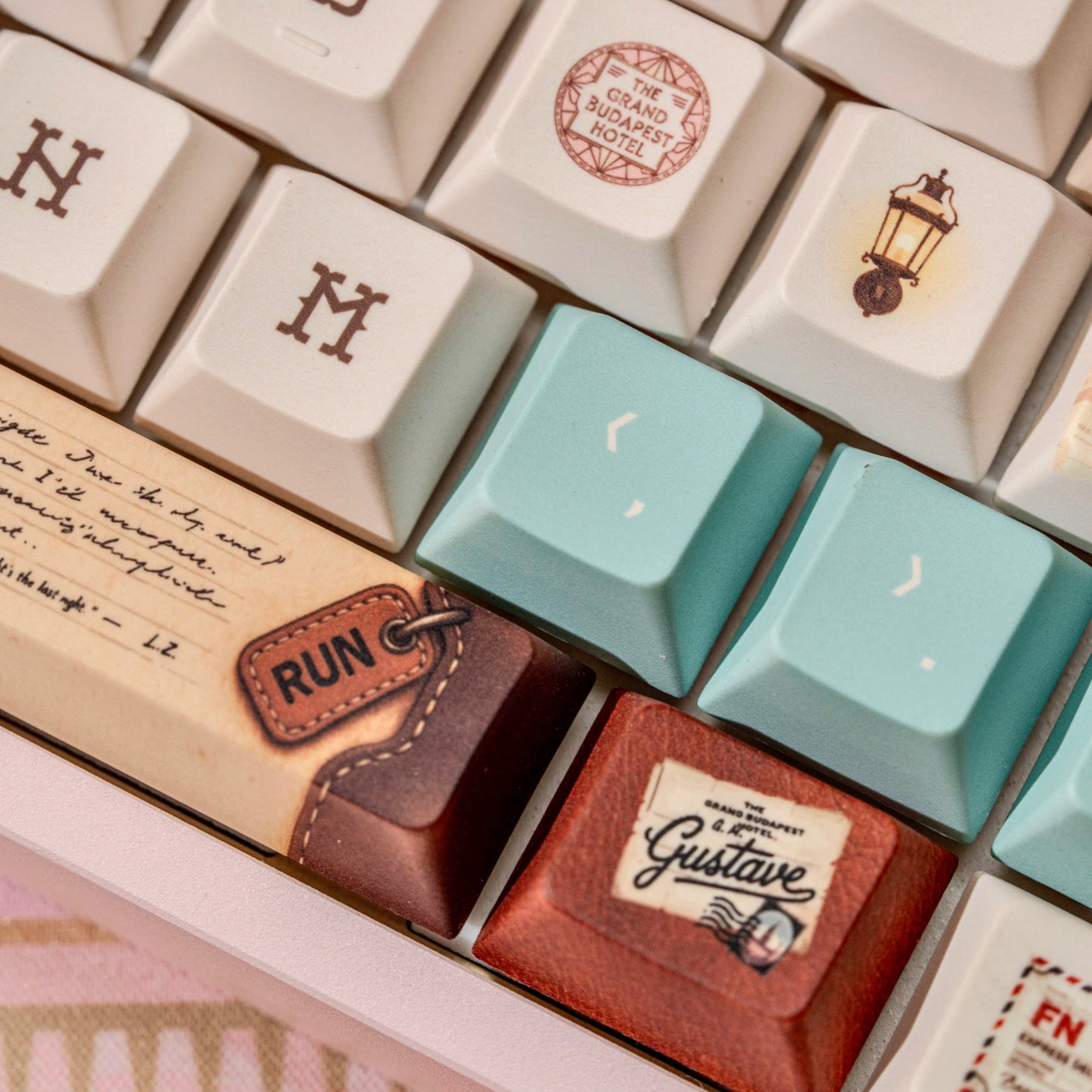 The Grand Budapest Keycap Set, Cherry Profile, Dye Sub PBT Key Cap