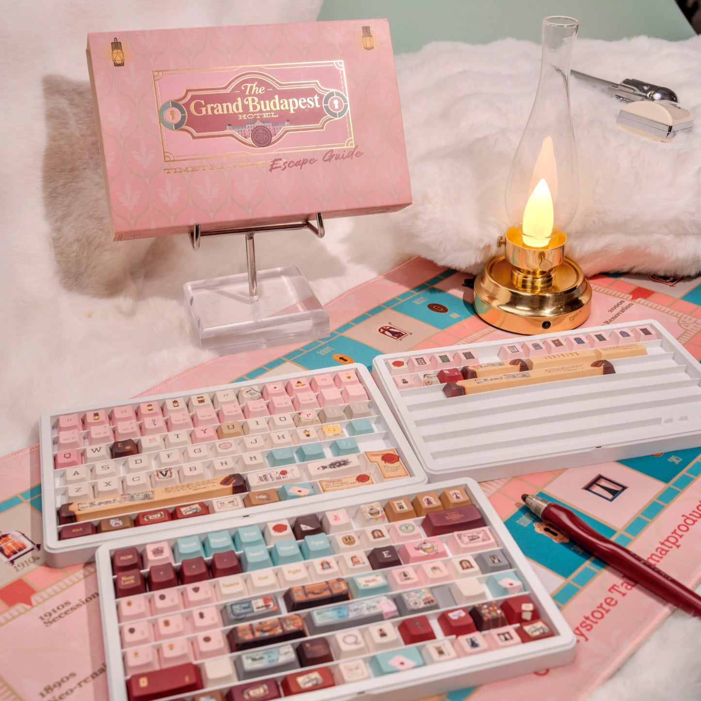 The Grand Budapest Keycap Set, Cherry Profile, Dye Sub PBT Key Cap