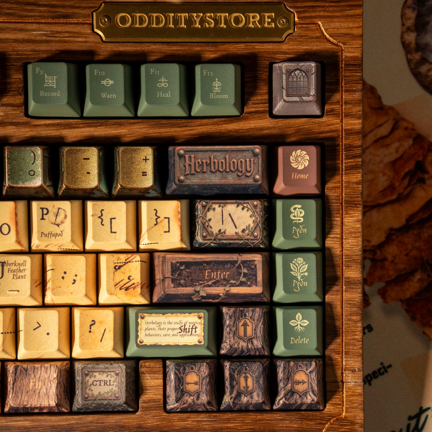 Harry Potter Herbology Keycap Set, Cherry Profile, Dye Sub PBT Key Cap