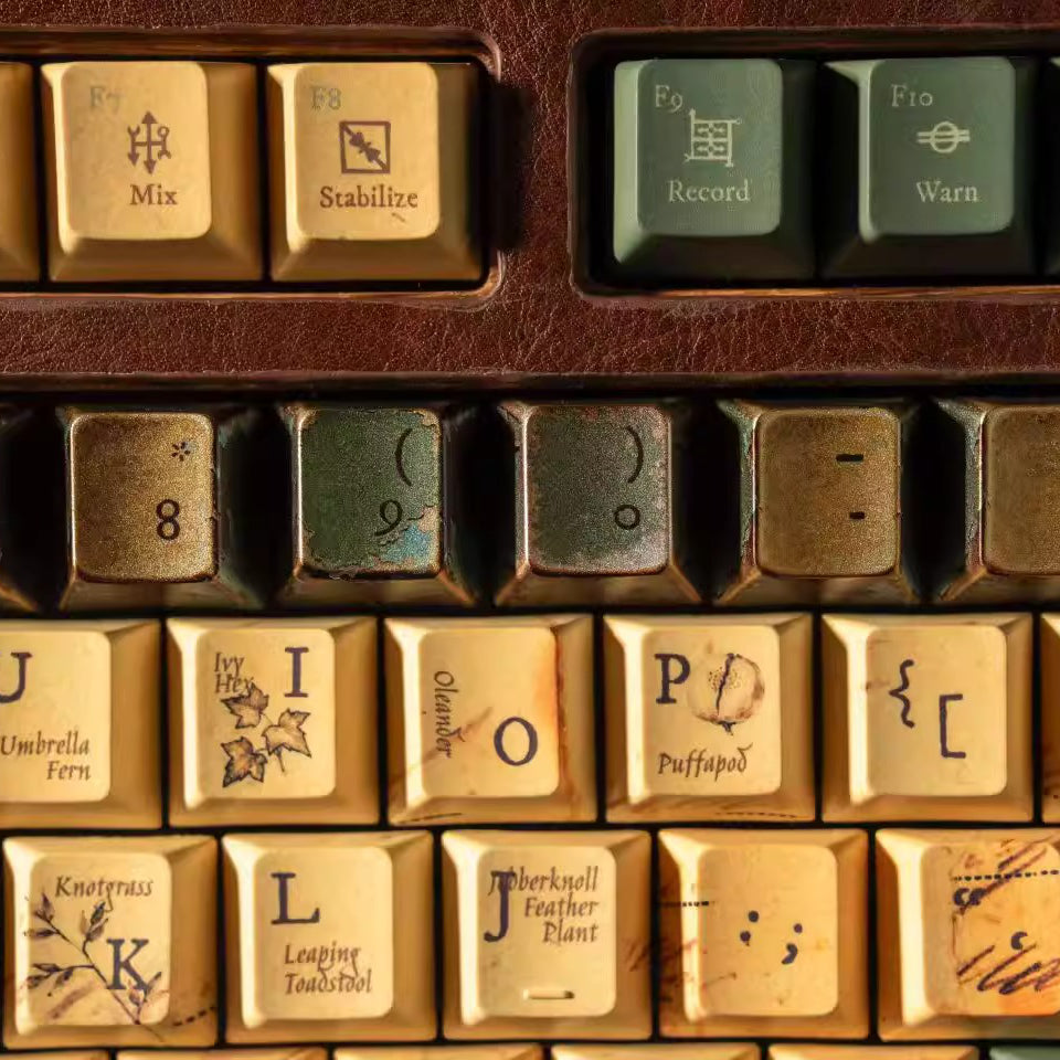 Harry Potter Herbology Keycap Set, Cherry Profile, Dye Sub PBT Key Cap