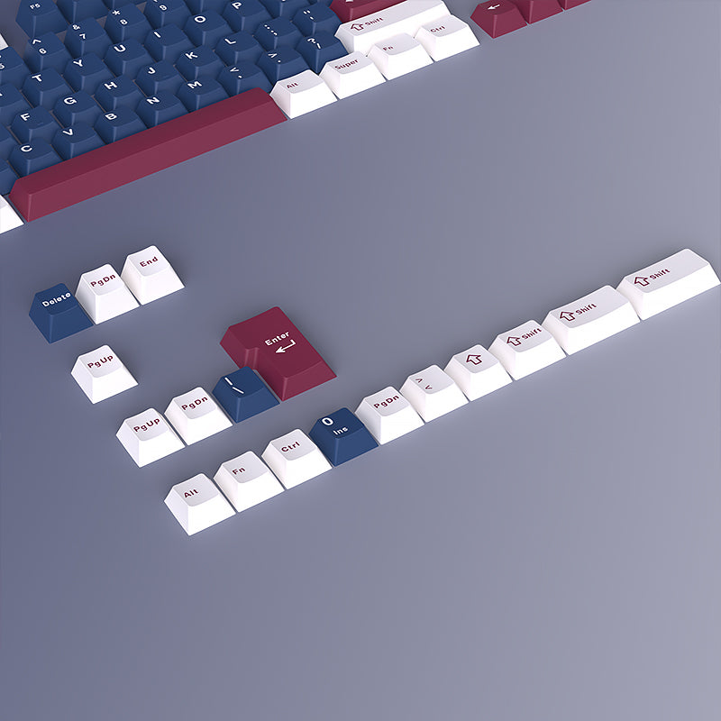 Blue Mecha Keycap Set, Cherry Profile, Double Shot PBT Key Cap