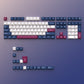 Blue Mecha Keycap Set, Cherry Profile, Double Shot PBT Key Cap