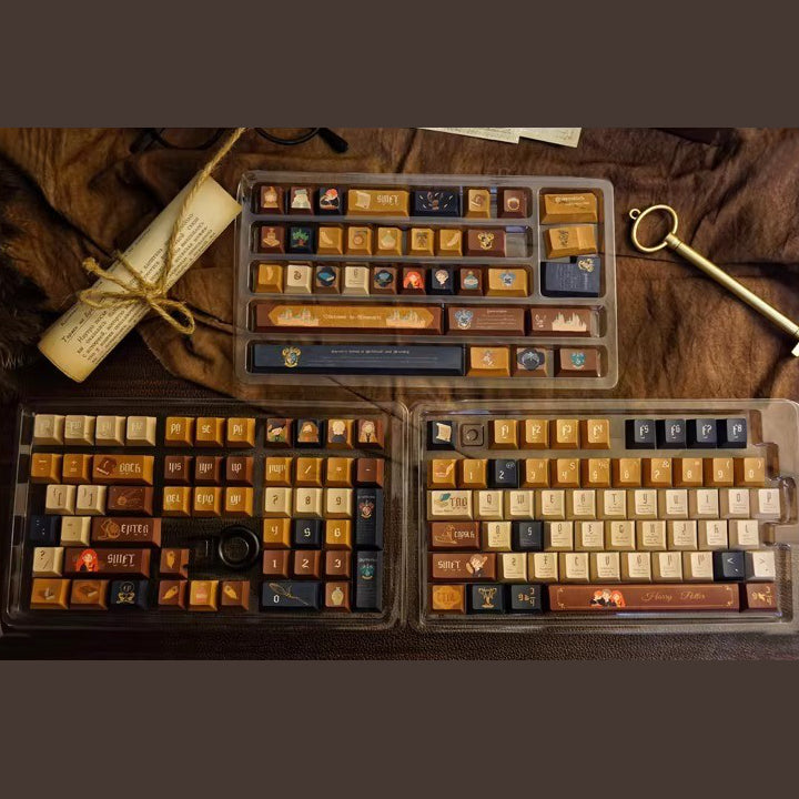 Harry Potter Hogwarts Cute Keycap Set, Cherry Profile, Dye Sub PBT Key Cap