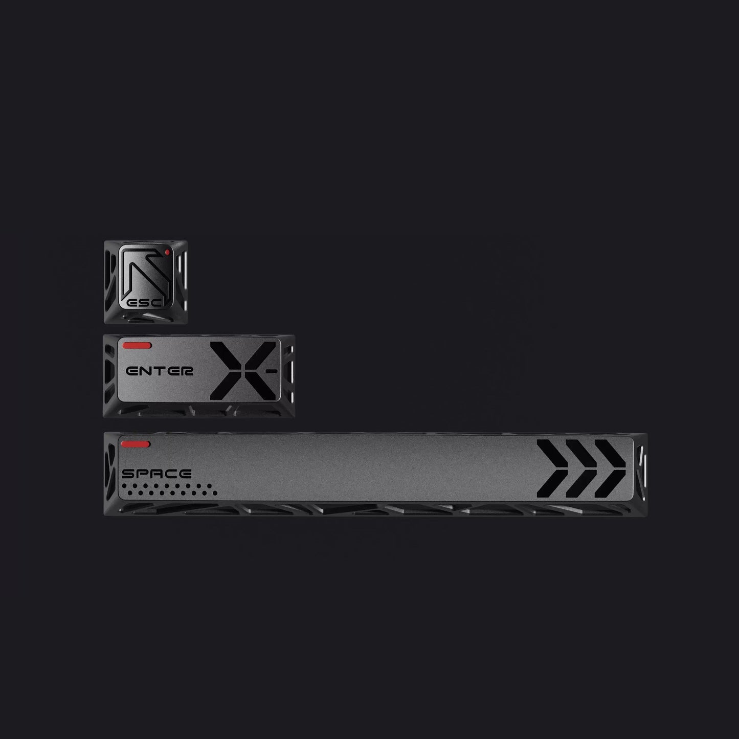 Fog Crystal Keycap Set, Cherry Profile, Dye Sub PBT Cute Key Cap