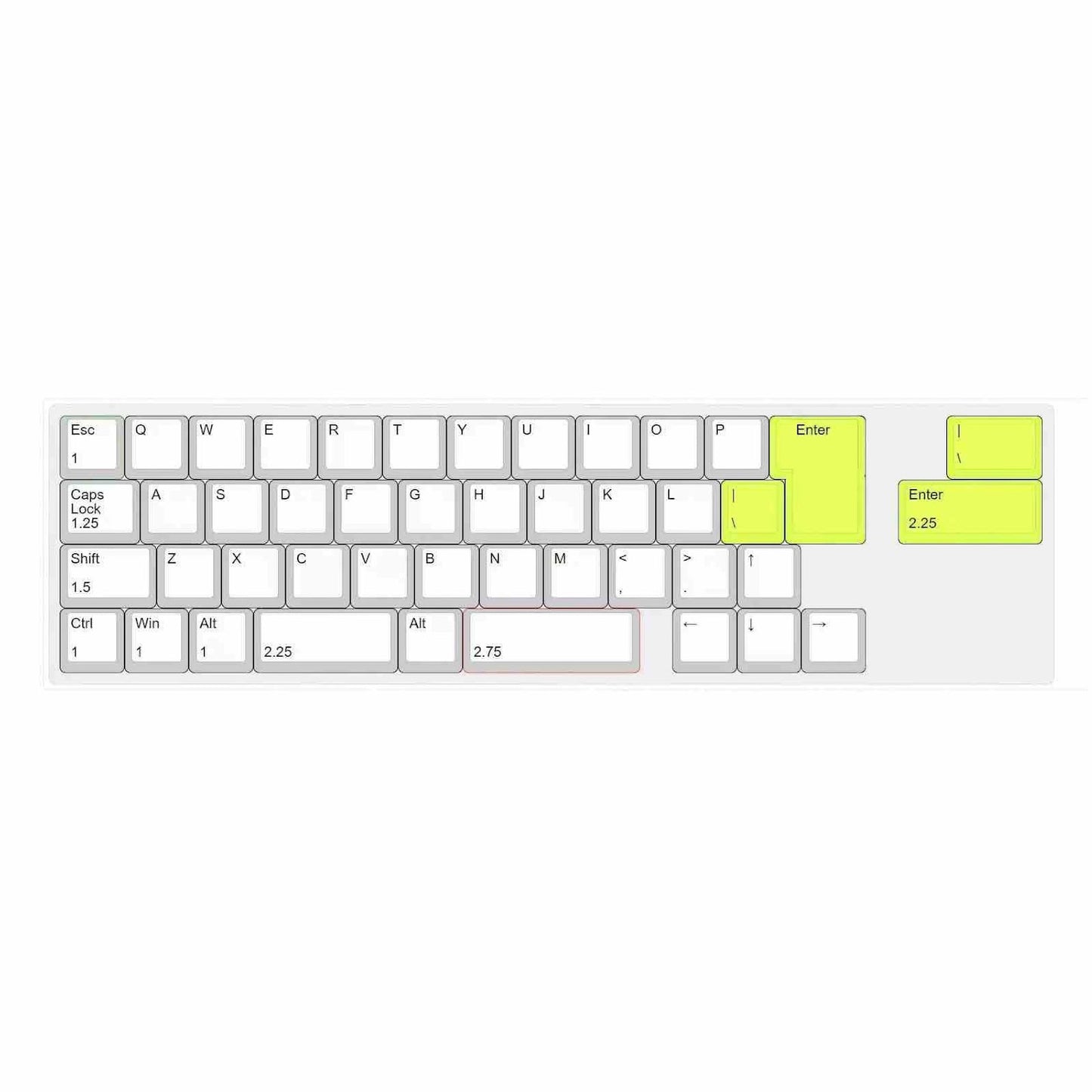 EVOWORKS Evo80 Keyboard, ANSI/ISO Switch Plate