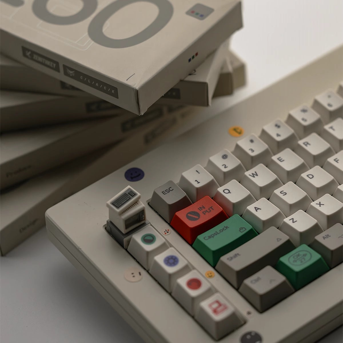 ZenithKey IBM5160 Keycap Set, Cherry Profile, Dye Sub PBT Key Cap