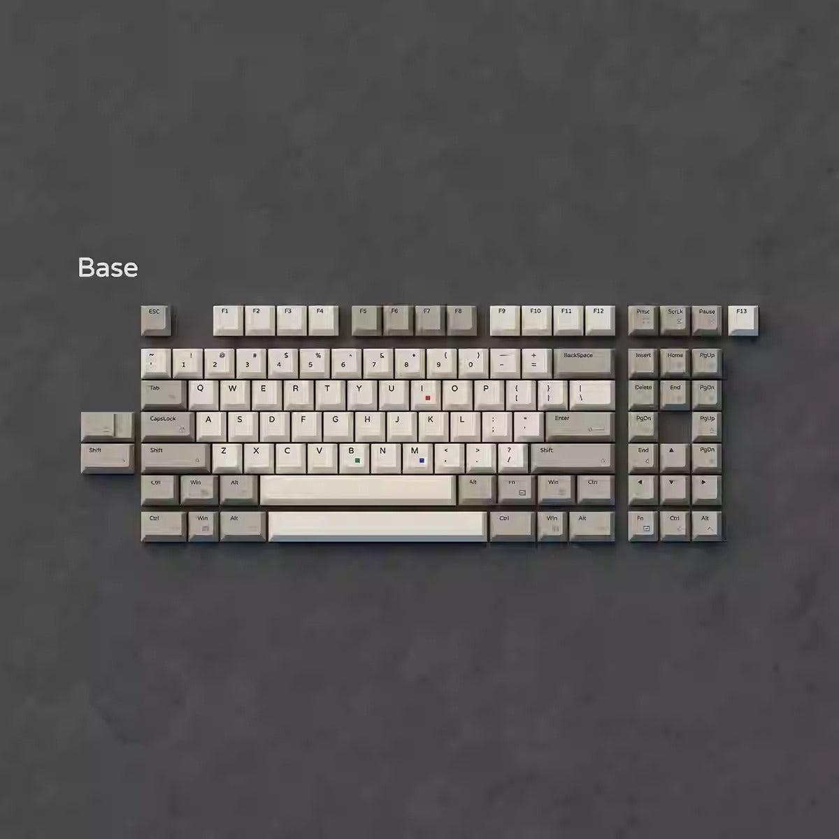 ZenithKey IBM5160 Keycap Set, Cherry Profile, Dye Sub PBT Key Cap