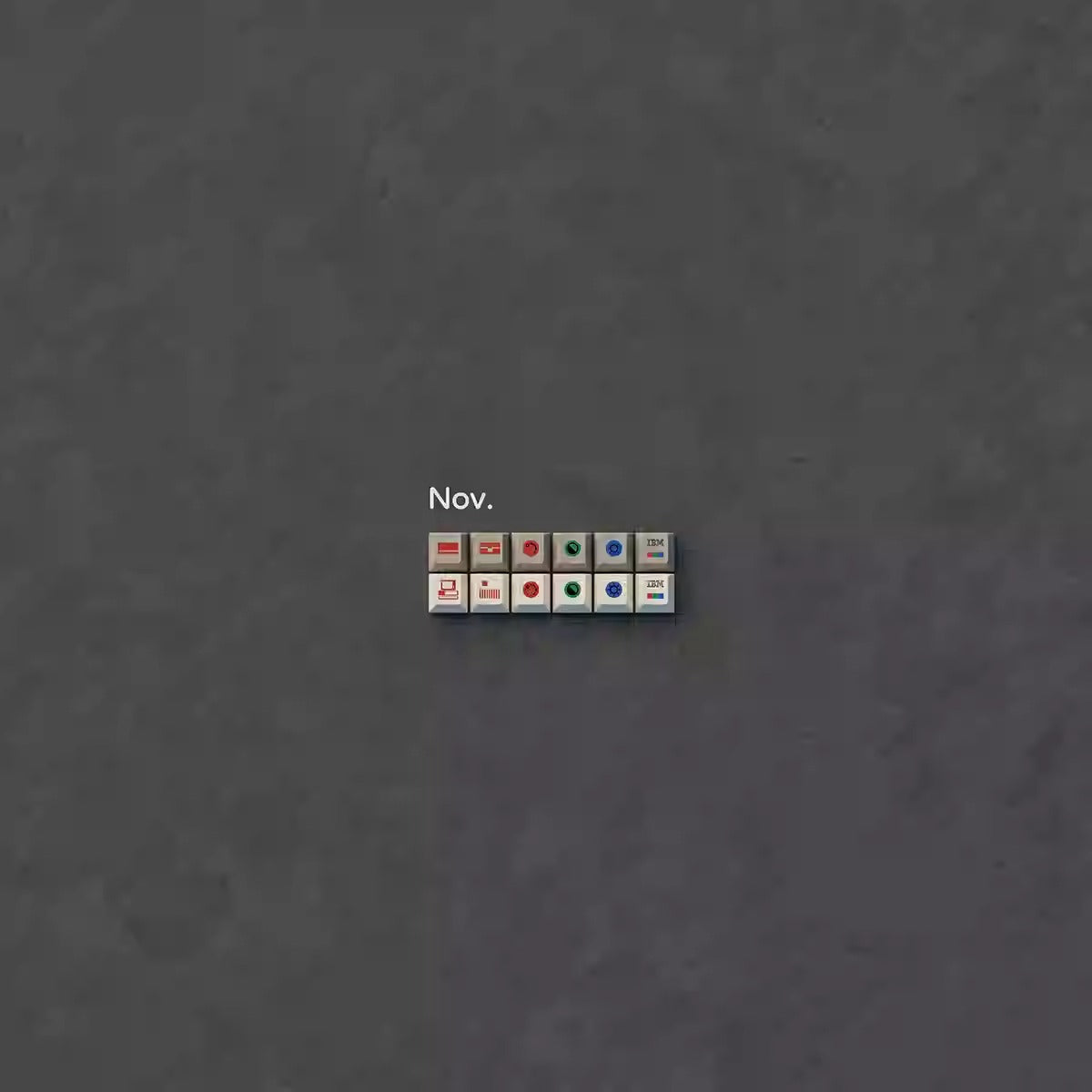 ZenithKey IBM5160 Keycap Set, Cherry Profile, Dye Sub PBT Key Cap