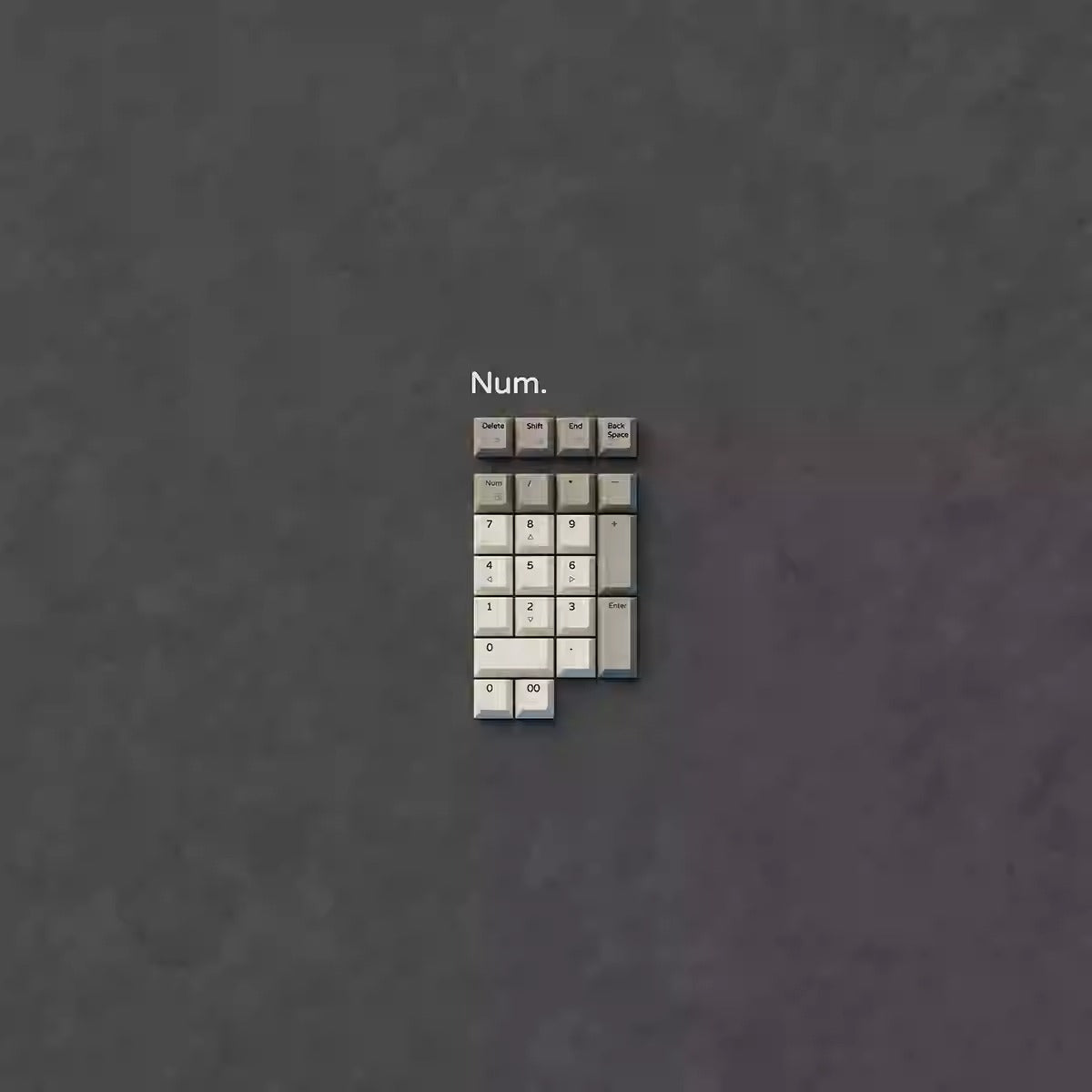 ZenithKey IBM5160 Keycap Set, Cherry Profile, Dye Sub PBT Key Cap