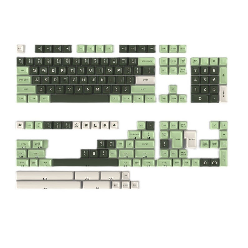 Salon Keycap Set, SA Profile, Double Shot ABS Key Cap