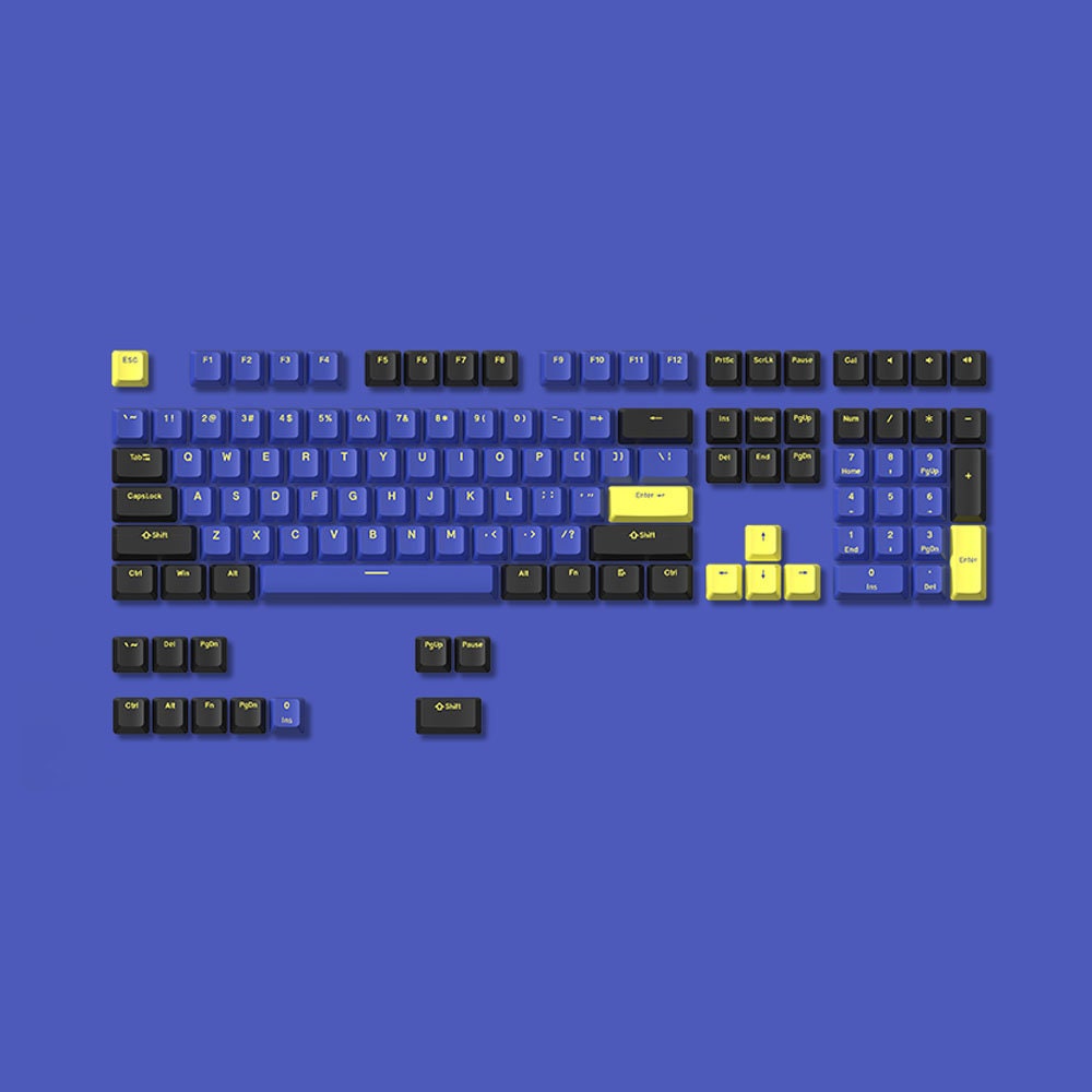 Midnight Blue DAGK Keycap Set, OEM Profile, Double Shot PBT Key Cap