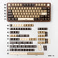 Cocoa Latte Jade Semi-transparent Keycap Set, Cherry Profile, Double Shot PBT + Transparent PC Keycap