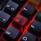 Retro Dark Lights Jade Semi-Transparent Keycap Set, Cherry Profile, Dye Sub PBT, PC Transparent