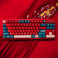 Red Bean Jade Semi-Transparent Keycap Set, Cherry Profile, Dye Sub PBT, PC Transparent