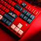 Red Bean Jade Semi-Transparent Keycap Set, Cherry Profile, Dye Sub PBT, PC Transparent