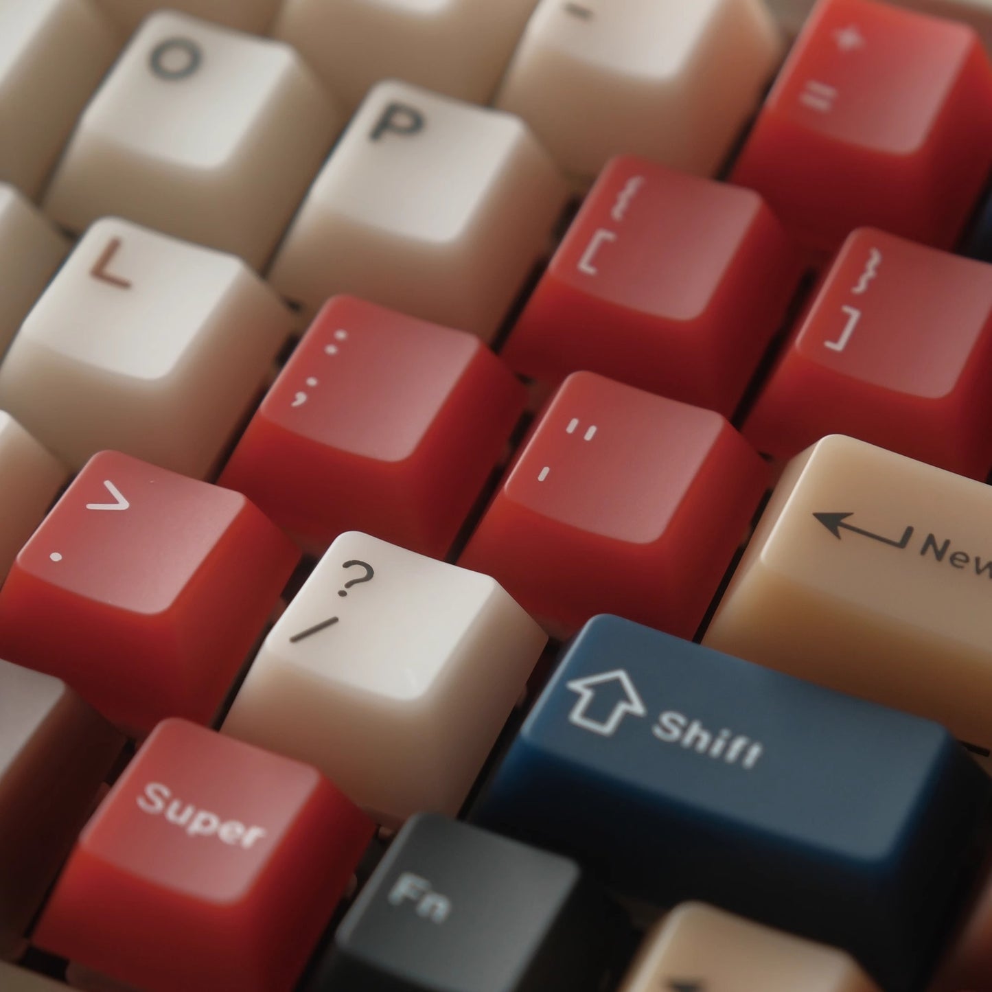 Retro Mixed Lights Jade Semi-Transparent Keycap Set, Cherry Profile, Dye Sub PBT, PC Transparent