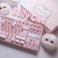 Lazycat Studio Jelly Cat Cute Keycap Set, Cherry Profile