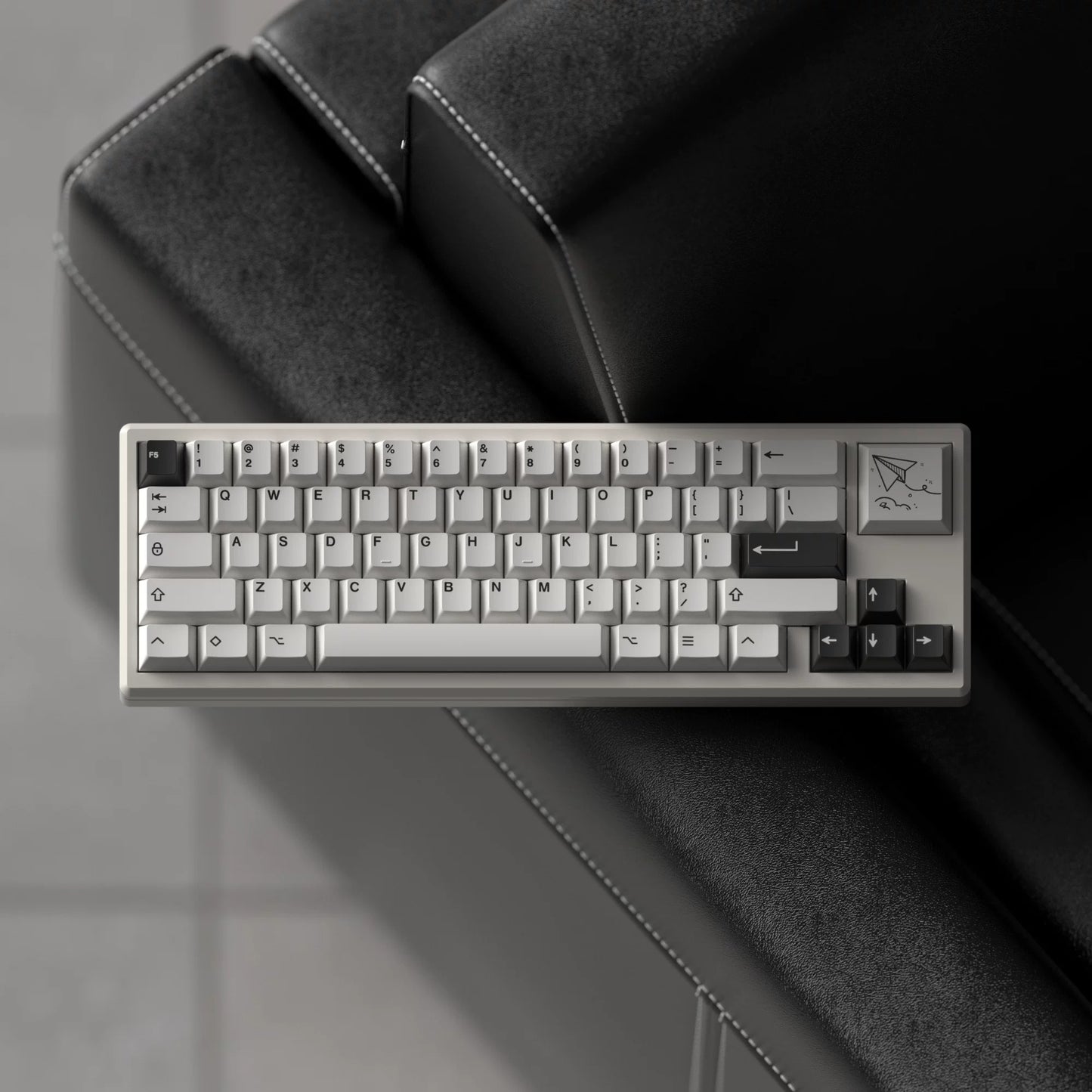 JKDK BOW Minimalist Keycap Set, Cherry Profile, Dye Sub PBT Key Cap