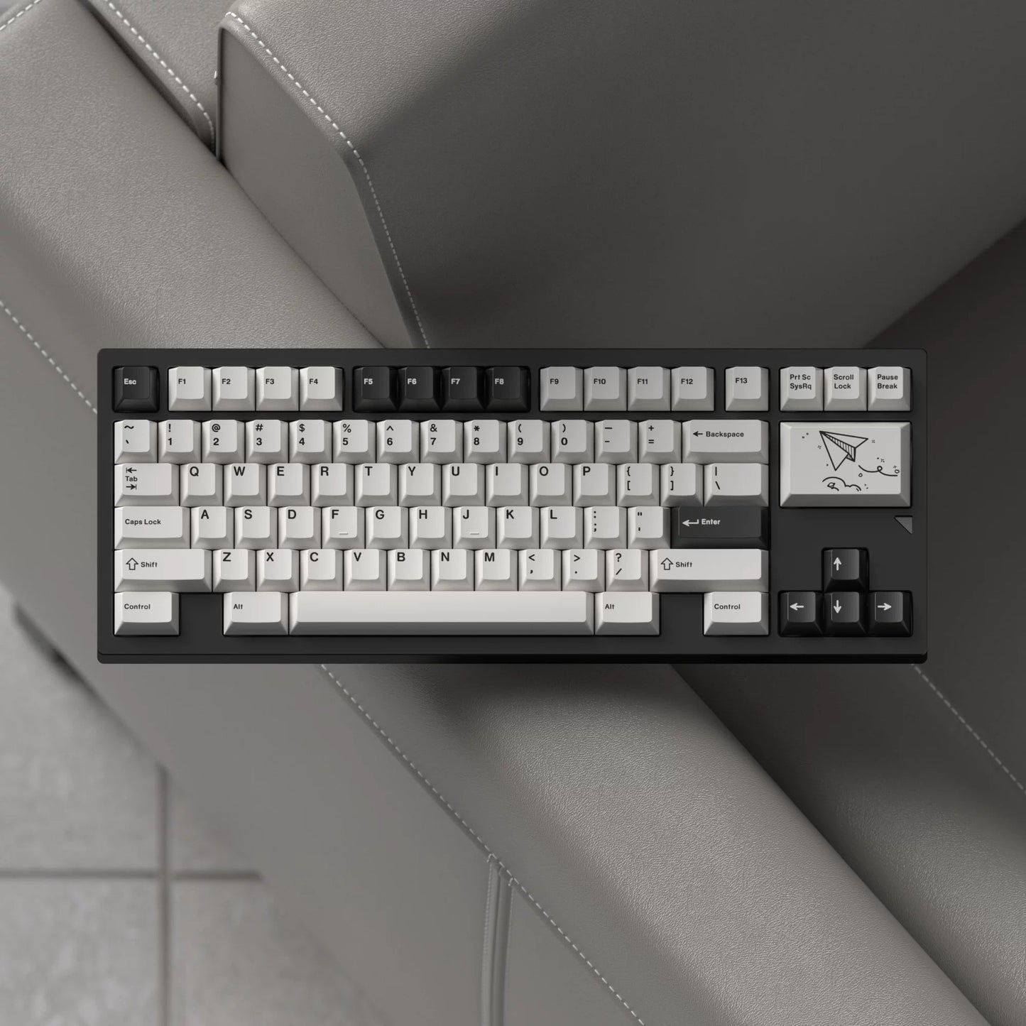 JKDK BOW Minimalist Keycap Set, Cherry Profile, Dye Sub PBT Key Cap