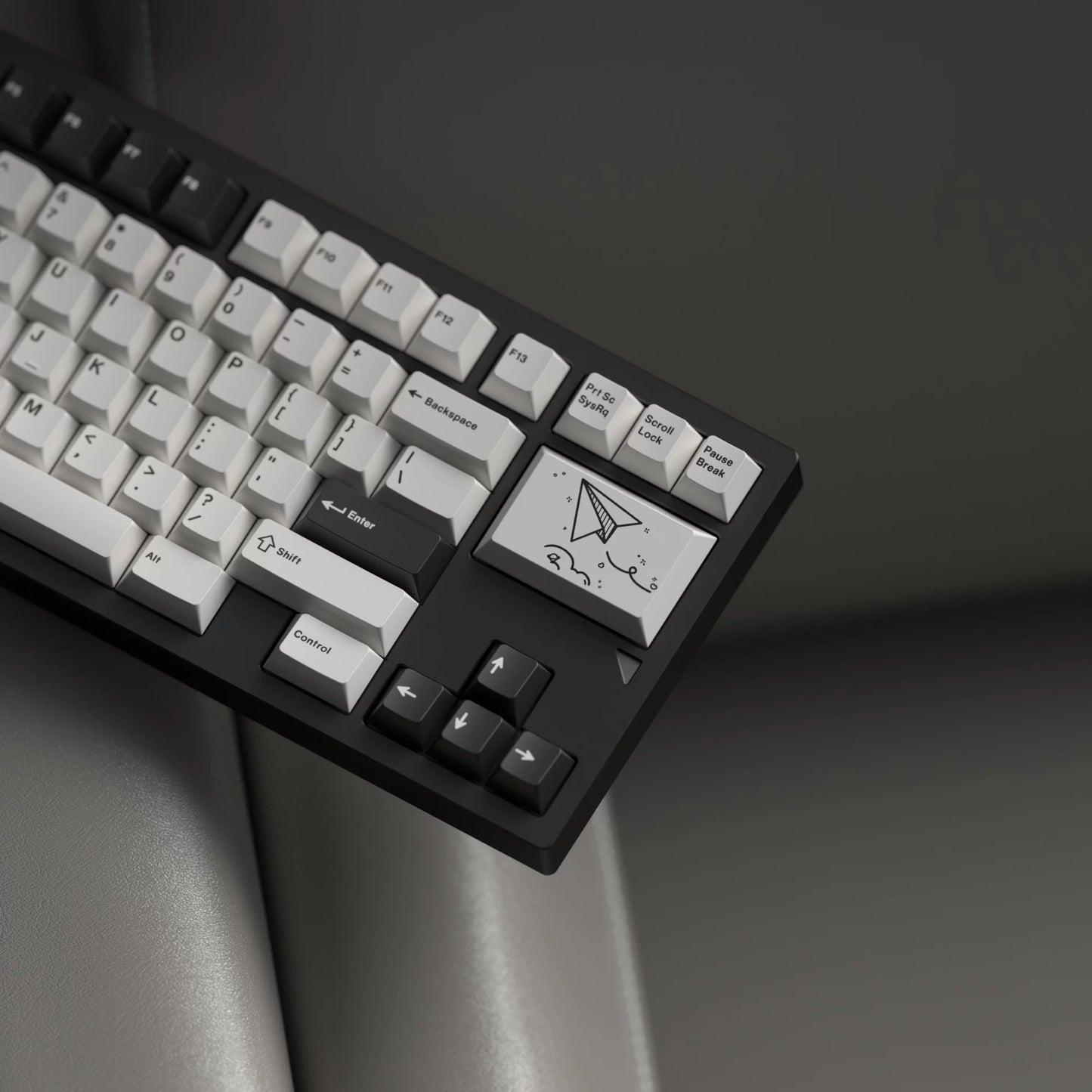JKDK BOW Minimalist Keycap Set, Cherry Profile, Dye Sub PBT Key Cap