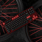 JKDK WOB with Red Sub-legends JP/Cyrillic Keycap Set, Cherry Profile, Dye Sub PBT Key Cap