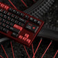 JKDK WOB with Red Sub-legends JP/Cyrillic Keycap Set, Cherry Profile, Dye Sub PBT Key Cap