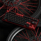 JKDK WOB with Red Sub-legends JP/Cyrillic Keycap Set, Cherry Profile, Dye Sub PBT Key Cap