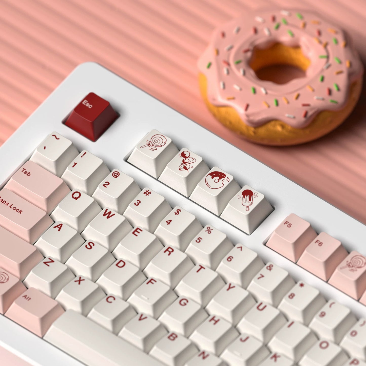 JKDK Dessert Keycap Set, Cherry Profile, PBT Dye Sub Key Cap