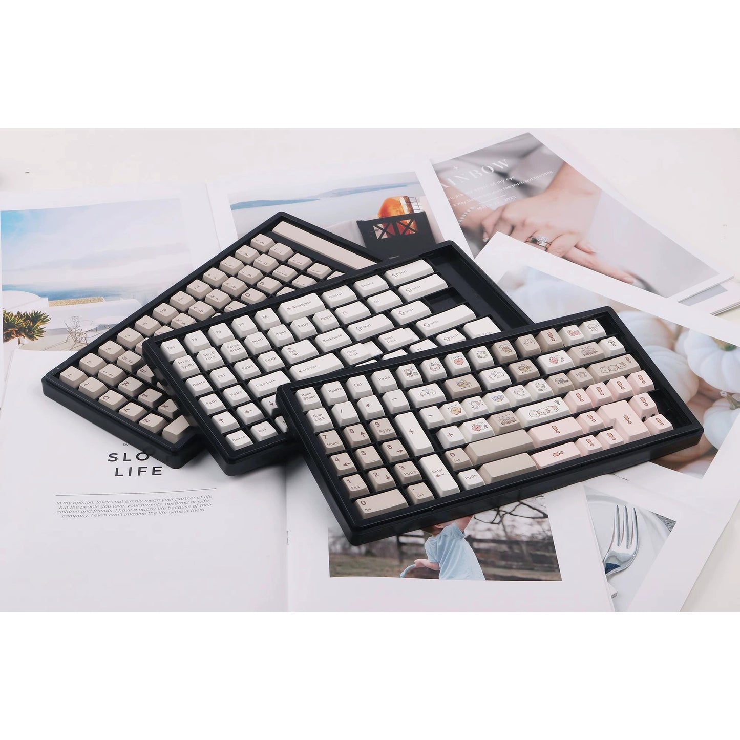 JKDK Retro Fairy Tale Keycap Set, Cherry Profile, PBT Dye Sub Key Cap