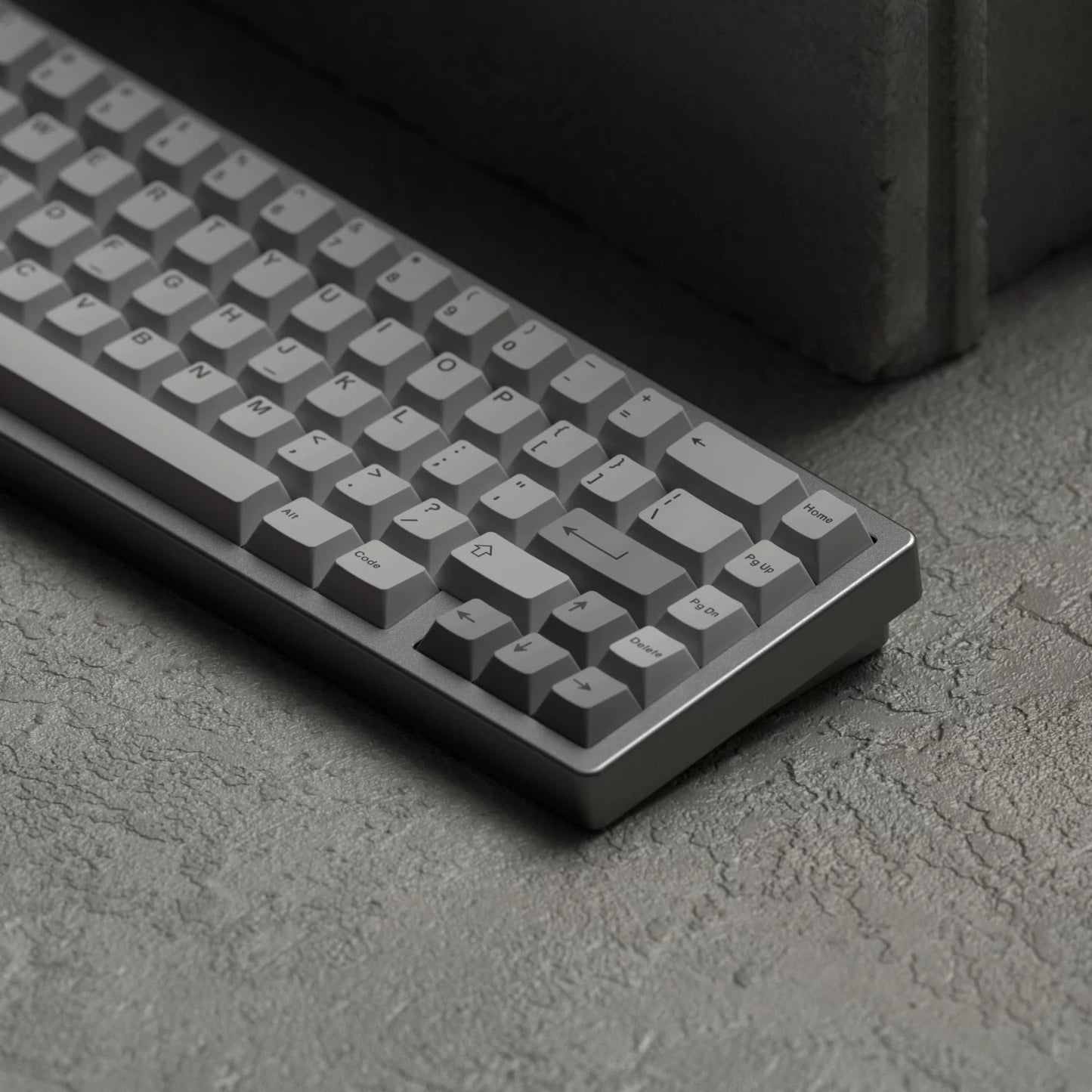 JKDK Grey Minimalist Keycap Set, Cherry Profile, Dye Sub PBT Key Cap
